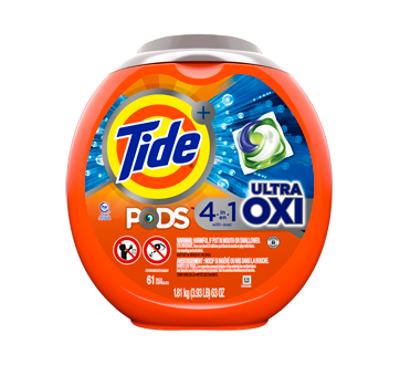 Pods Ultra Oxi Liquid Laundry Detergent Pacs, 61 units