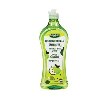Dishwashing Liquid Biodegradable, 650 ml, Green Apple