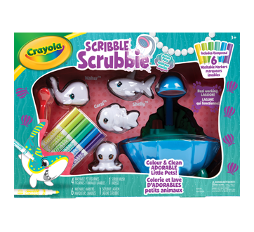 Image of product Crayola - cribble Scrubbie Ocean Pets, 1 unit