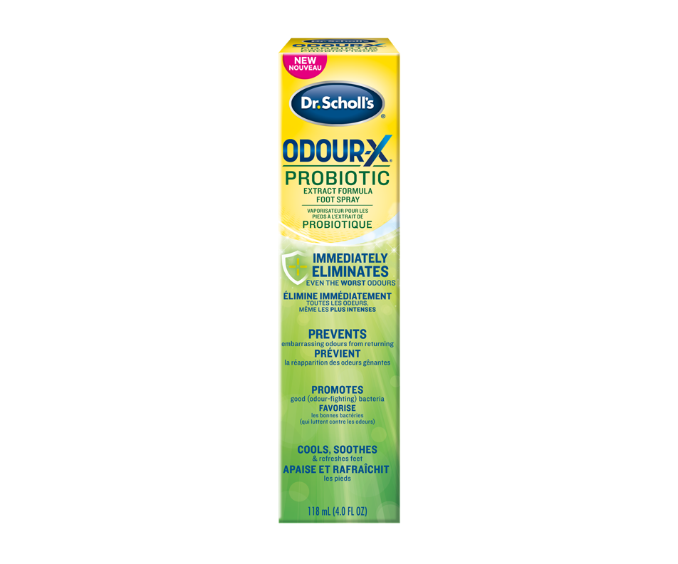 OdourX Probiotic Extract Formula Foot Spray, 118 ml Dr. Scholl's