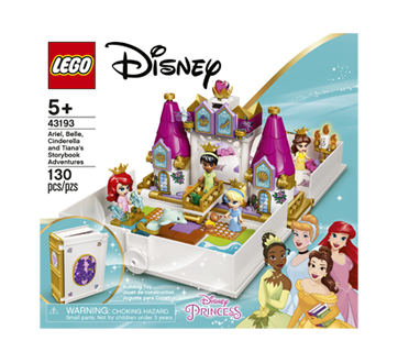 Image of product Lego - Ariel, Belle, Cinderella and Tiana's Storybook Adventures, 1 unit