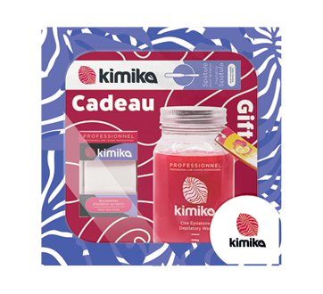 Image of product Kimika - Kit Raspberry Wax with Spatula & Wax Roll, 3 units