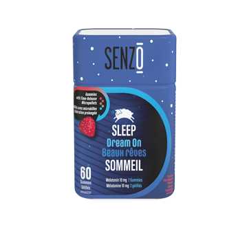 Image of product Senzo - Sleep Dream On  Melatonin 10 mg Gummies, 60 units, Blackberry