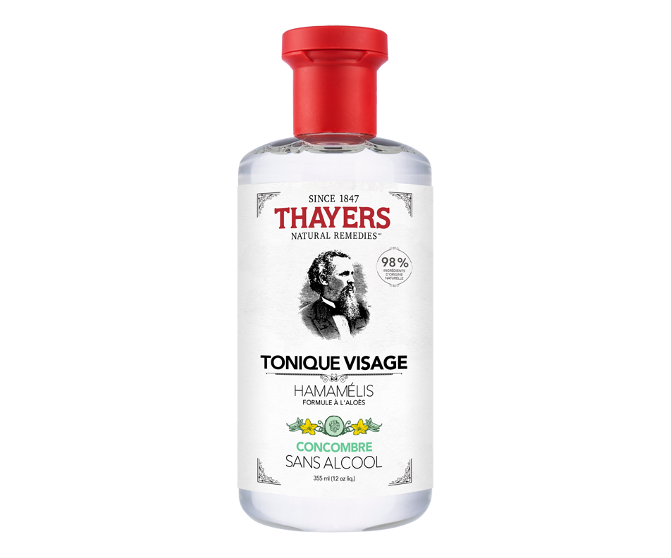 Facial Toner AlcoholFree Witch Hazel Aloe Vera Formula, Cucumber, 355