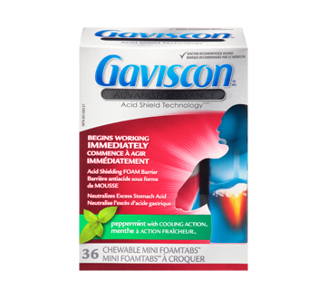 Image of product Gaviscon - Gaviscon Advanced - Acid Shield Technology, 36 units, Peppermint