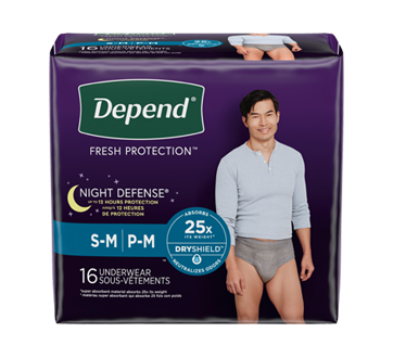 Depend Night Defense Incontinence Underwear for Women, Disposable,  Overnight, Large, Blush, 56 Count (4 Packs of 14) (Packaging May Vary)  (51702)