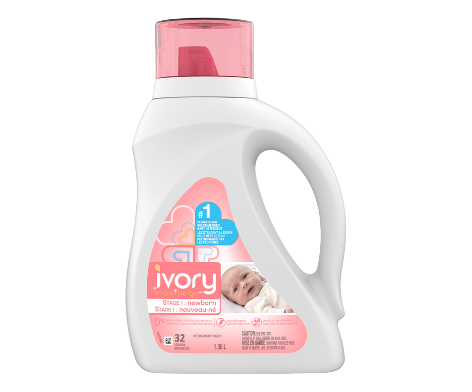 Liquid Laundry Detergent, 1.36 L, Stage 1 Newborn Ivory Snow