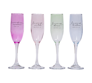 &quot;La vie&quot; Set of Champagne Glasses, 1 unit