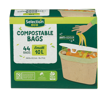 Eco Compostable Bags Small, 44 units