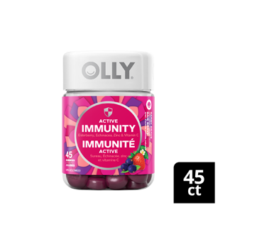 Active Immunity Gummy Supplement to Boost Immunity, 45 units, Berry Brave