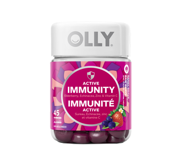 Image 2 of product Olly - Active Immunity Gummy Supplement to Boost Immunity, 45 units, Berry Brave