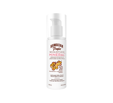 Image 1 of product Hawaiian Tropic - Weightless Mineral Body Lotion, 100 ml, SPF 50