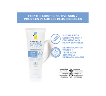 Image 2 of product Ombrelle - Sensitive Expert+ Sunscreen for face & Sensitive Skin, SPF 60, 90 ml