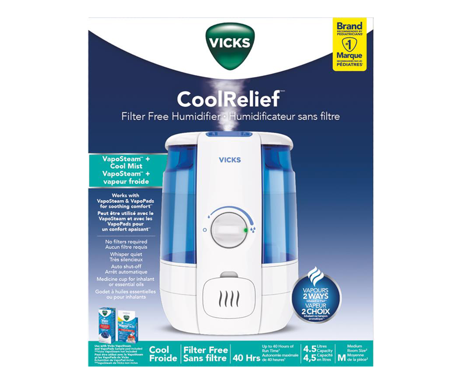 CoolRelief Filter Free Humidifier, 1 unit Vicks Jean Coutu