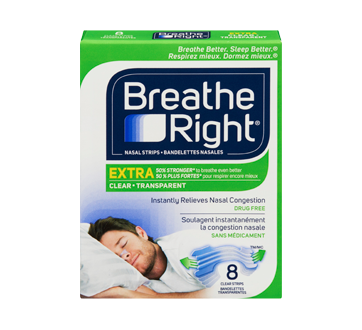 Image 1 of product Breathe Right - Clear Nasal Strips Extra Strong, 8 units