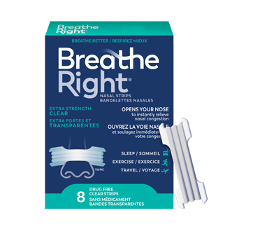 Clear Nasal Strips Extra Strong, 8 units