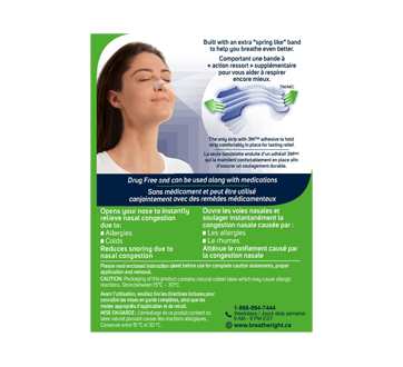 Image 2 of product Breathe Right - Clear Nasal Strips Extra Strong, 8 units