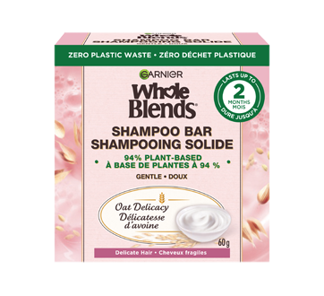 Image 1 of product Garnier - Whole Blends Softening shampoo bar for Delicate Hair, Oat Delicacy, 60 g
