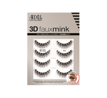 Image 2 of product Ardell - Mink 3D False Eyelashes, 4 units, # 858