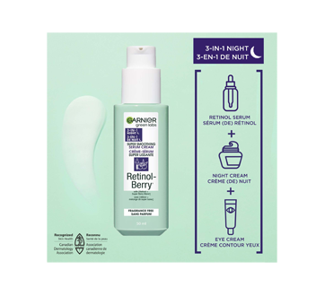 Image 3 of product Garnier - Green Labs Retinol-Berry Super Smoothing Night Serum Cream 3-in-1, 50 ml