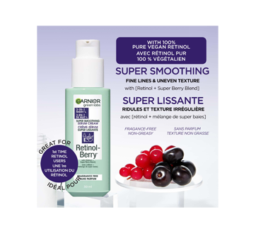 Image 4 of product Garnier - Green Labs Retinol-Berry Super Smoothing Night Serum Cream 3-in-1, 50 ml