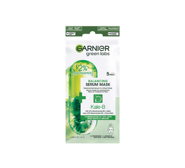 Green Labs Beauty Serum Sheet Mask with Niacinamide + Kale, 14 ml, Oily Skin