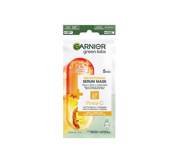 Green Labs Beauty Serum Sheet Mask with Vitamin C + Pineapple, 14 ml, Dull & Tired Skin