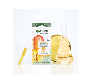 Image 4 of product Garnier - Green Labs Beauty Serum Sheet Mask with Vitamin C + Pineapple, 14 ml, Dull & Tired Skin