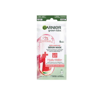 Green Labs Beauty Serum Sheet Mask with Hyaluronic Acid + Watermelon, 14 ml, Dehydrated Skin
