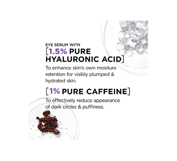 Image 7 of product L'Oréal Paris - Revitalift 2.5% Hyaluronic Acid + Caffeine Eye Serum, 20 ml