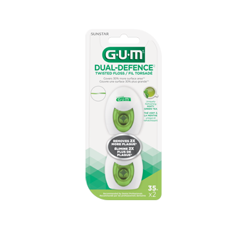 Dual-Defence Twisted Dental Floss, 2 x 35 m