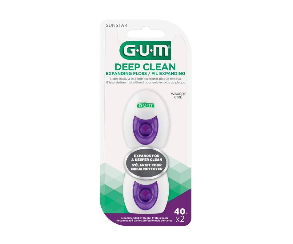 Deep Clean Expanding Floss, 2 x 40 m G·U·M Dental floss Jean Coutu