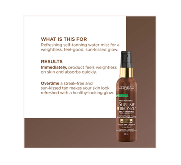 Image 3 of product L'Oréal Paris - Sublime Bronze Self-Tanning Water Mist for Face, 89 ml