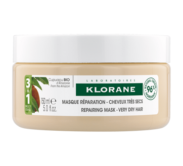 Image of product Klorane - 3-In-1 Mask with Organic Cupuacu Repairing Very Dry Hair, 150 ml