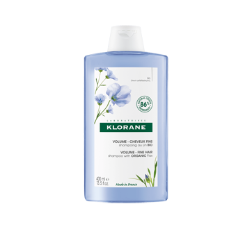 Shampoo with Organic Flax Volume Fine Hair, 400 ml