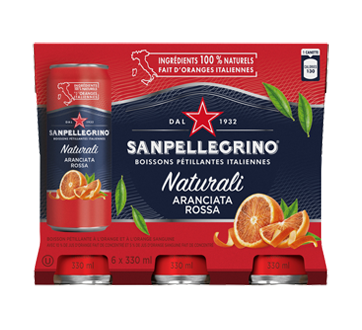 Image of product San Pellegrino - Naturali, 6 x 330 ml, Aranciata Rossa