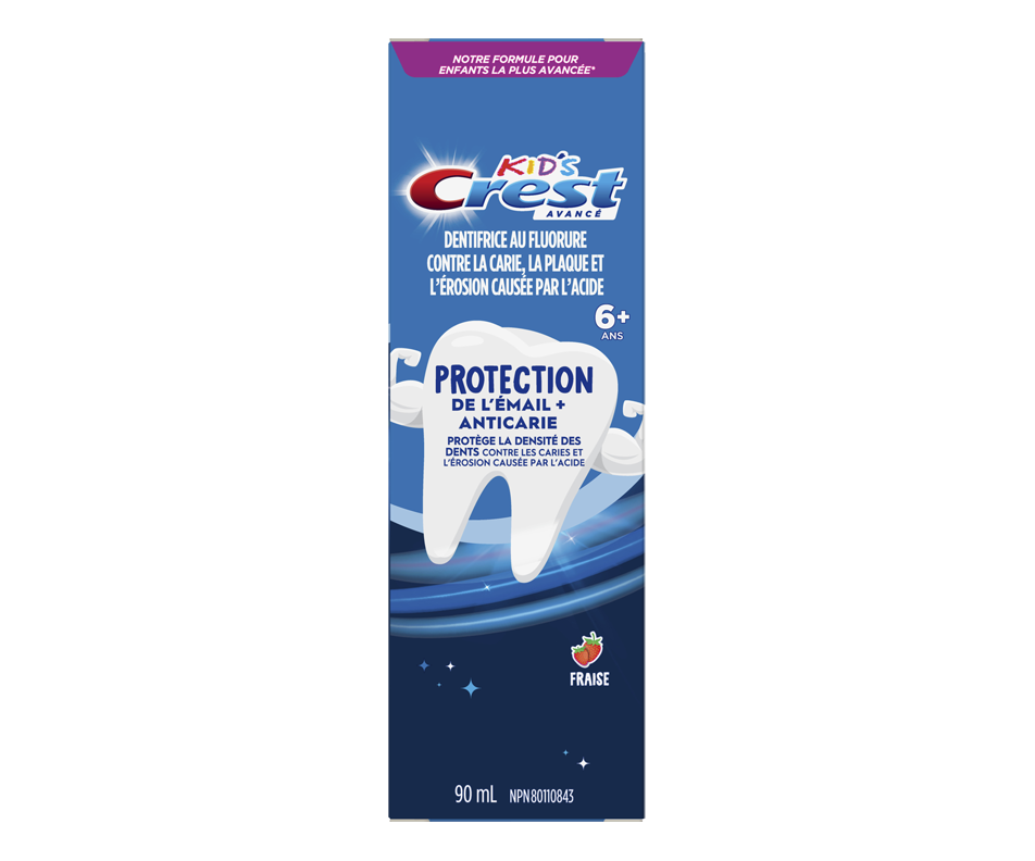 Kids Enamel + Cavity Protection Toothpaste, Strawberry Flavor, 120 ml Crest Toothpaste