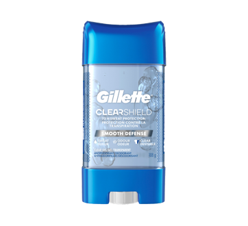 Image of product Gillette - Antiperspirant Deodorant for Men Clear Gel, 108 g, Smooth Defense