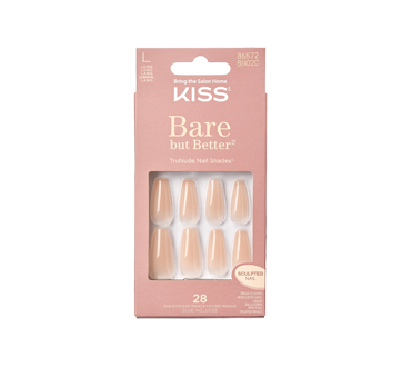 Image 1 of product Kiss - Bare But Butter Long Nails, 28 units, Nude Drama