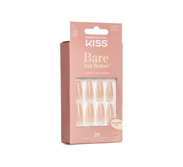 Image 2 of product Kiss - Bare But Butter Long Nails, 28 units, Nude Drama