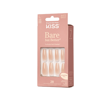Image 4 of product Kiss - Bare But Butter Long Nails, 28 units, Nude Drama