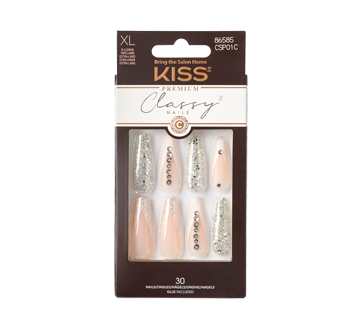 Classy Extra-Long Nails, 30 units, Sophisticated
