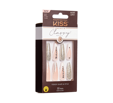 Image 2 of product Kiss - Classy Extra-Long Nails, 30 units, Sophisticated
