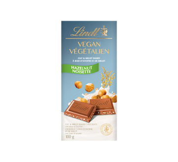 Vegan Oatmilk Based Chocolate, 100 g, Hazelnut