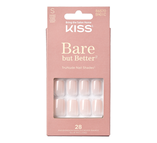 Bare But Butter Short Nails, Nudies, 28 units