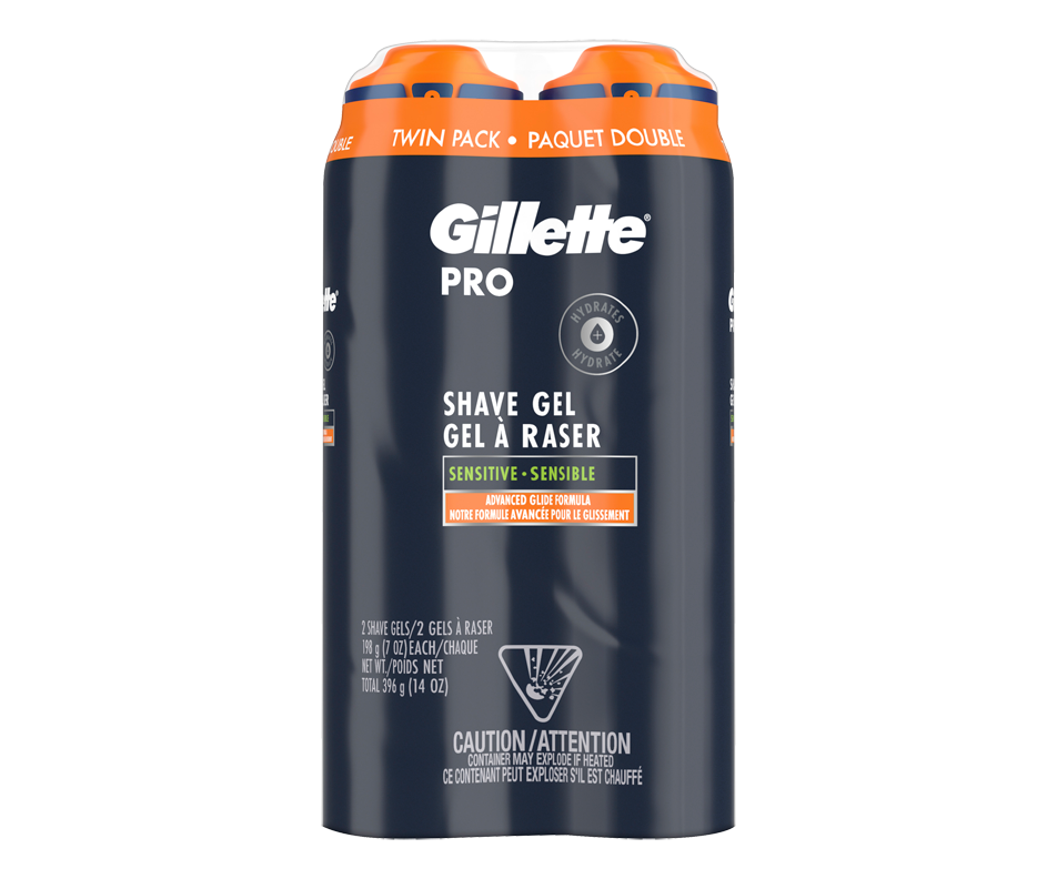 Pro Shaving Gel for Men, 2 x 198 g Gillette Shaving foam, cream and
