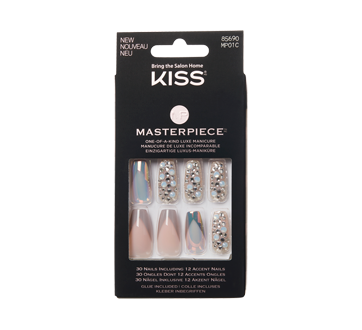 Image 1 of product Kiss - Masterpiece One-of-a-Kind Luxe Manicure Nails, 1 unit, Love It!
