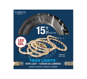 4.6 m Rope with 120 LED Lights, Warm White, 120 units – Danson