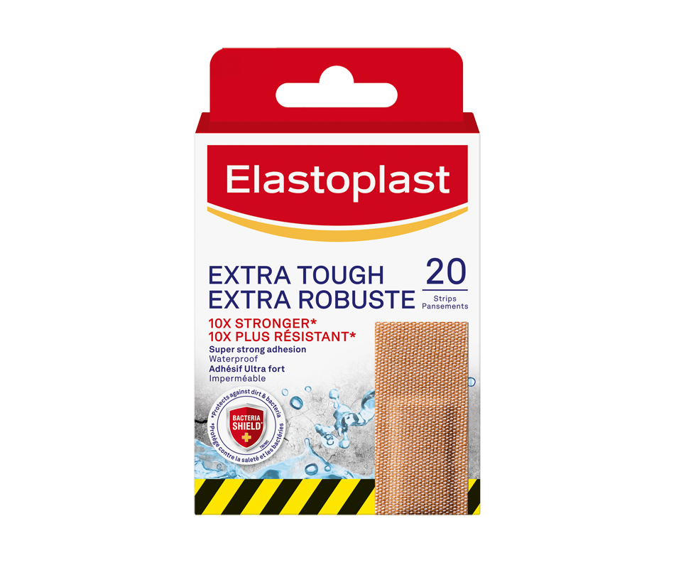 Extra Tough Waterproof Adhesive Bandages, 20 units Elastoplast