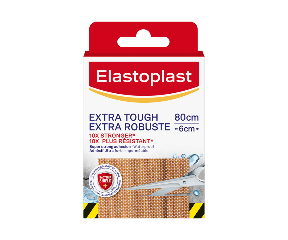 Extra Tough Waterproof Bandages, 80 cm Elastoplast Wellness Jean